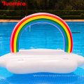 Rainbow Cloud Float Inflatable Drink Cup Holder Party Toys For Summer Swimming Pool Adults Children